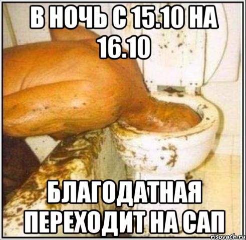 в ночь с 15.10 на 16.10 благодатная переходит на сап, Мем Дайвер
