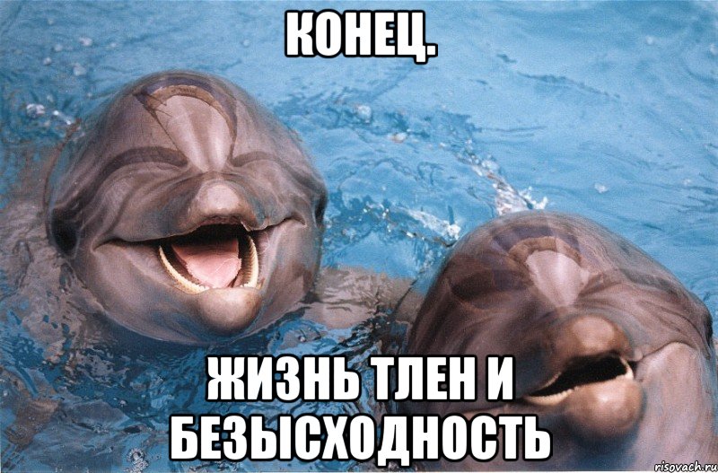 конец. жизнь тлен и безысходность