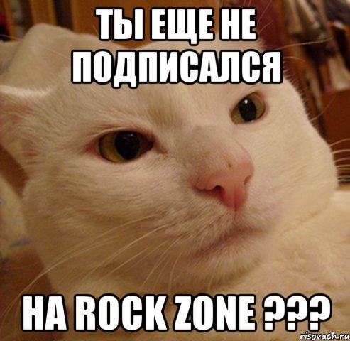 ты еще не подписался на rock zone ???