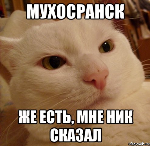 мухосранск же есть, мне ник сказал
