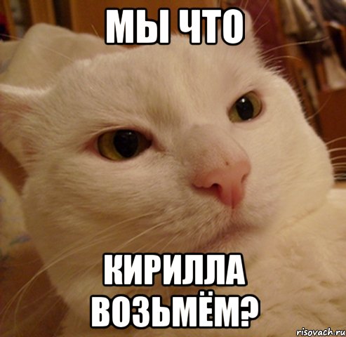 мы что кирилла возьмём?