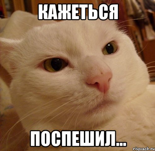 кажеться поспешил...