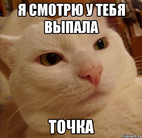 я смотрю у тебя выпала точка