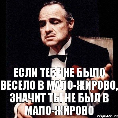 Если тебе не было весело в Мало-Жирово, значит ты не был в Мало-Жирово, Комикс Дон Вито Корлеоне 1