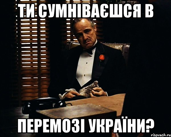 ти сумніваєшся в перемозі україни?, Мем Дон Вито Корлеоне