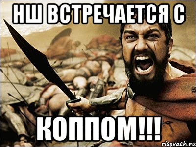 нш встречается с коппом!!!, Мем Это Спарта