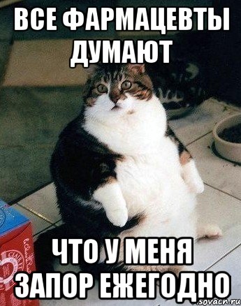 все фармацевты думают что у меня запор ежегодно