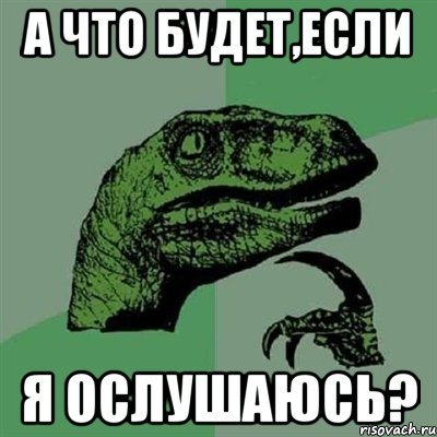 а что будет,если я ослушаюсь?, Мем Филосораптор