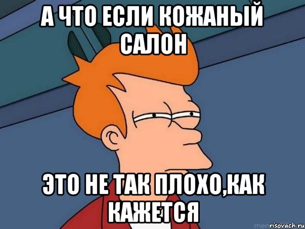 а что если кожаный салон это не так плохо,как кажется, Мем  Фрай (мне кажется или)