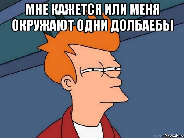 мне кажется или меня окружают одни долбаебы , Мем  Фрай (мне кажется или)