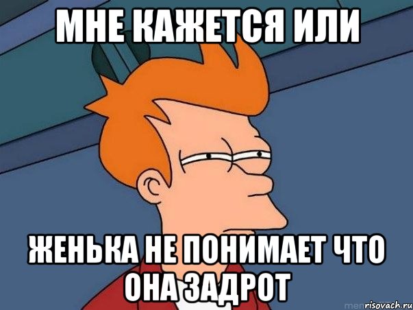 мне кажется или женька не понимает что она задрот, Мем  Фрай (мне кажется или)