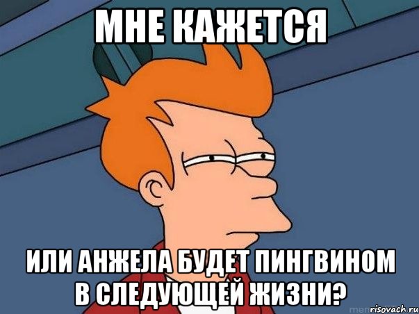 мне кажется или анжела будет пингвином в следующей жизни?, Мем  Фрай (мне кажется или)