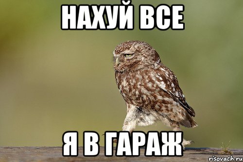 нахуй все я в гараж