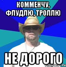 комменчу, флудлю, троллю не дорого