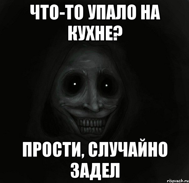 что-то упало на кухне? прости, случайно задел, Мем Ночной гость