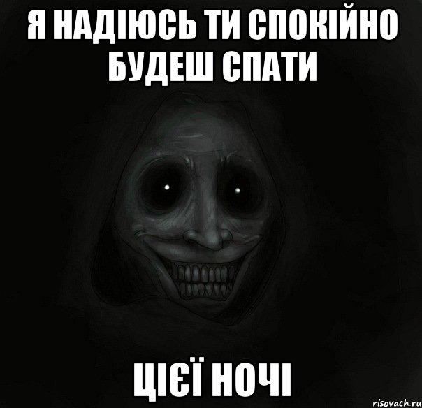 я надіюсь ти спокійно будеш спати цієї ночі, Мем Ночной гость