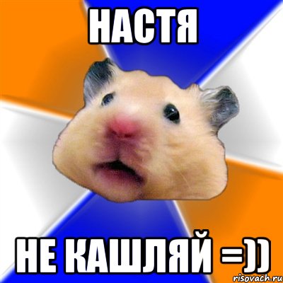 настя не кашляй =)), Мем Хомяк