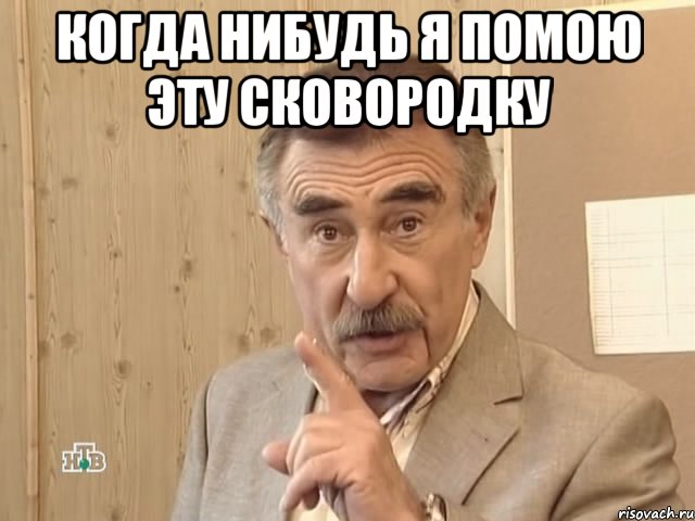 когда нибудь я помою эту сковородку , Мем Каневский (Но это уже совсем другая история)