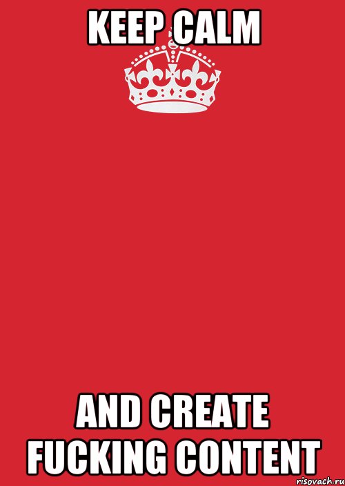 keep calm and create fucking content, Комикс Keep Calm 3