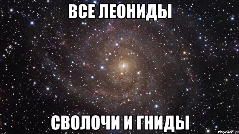 все леониды сволочи и гниды, Мем  Космос (офигенно)