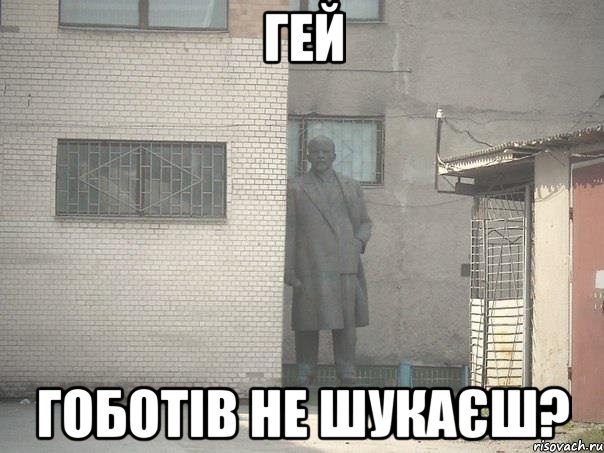 гей гоботів не шукаєш?, Мем  Ленин за углом (пс, парень)