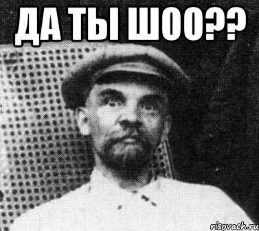 да ты шоо?? , Мем   Ленин удивлен