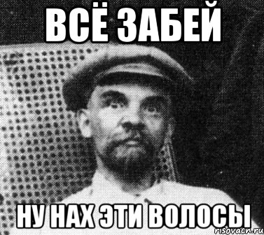 всё забей ну нах эти волосы, Мем   Ленин удивлен