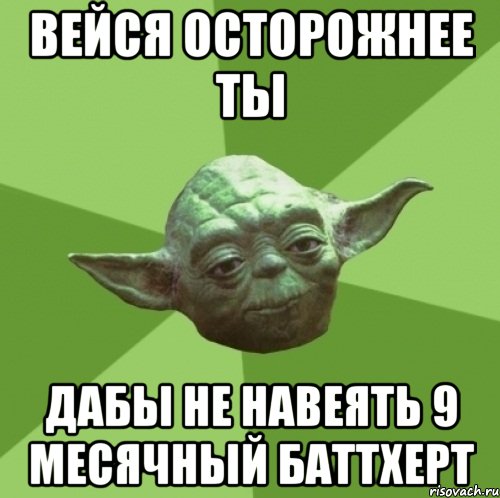 вейся осторожнее ты дабы не навеять 9 месячный баттхерт, Мем Мастер Йода