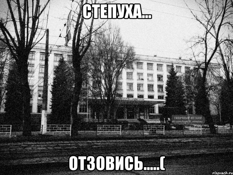 степуха... отзовись.....(, Мем Металл безысходность