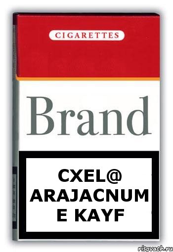 CXEL@ ARAJACNUM E KAYF, Комикс Минздрав