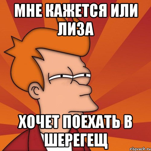 мне кажется или лиза хочет поехать в шерегещ, Мем Мне кажется или (Фрай Футурама)