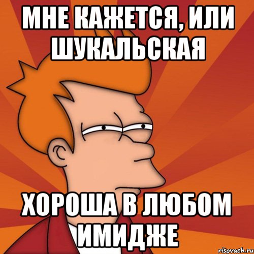 мне кажется, или шукальская хороша в любом имидже, Мем Мне кажется или (Фрай Футурама)