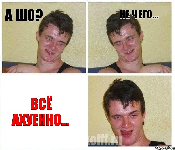 А шо? Не чего... Всё ахуенно..., Комикс Не хочу (10 guy)