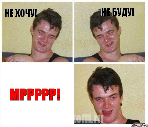 Не хочу! Не буду! мррррр!, Комикс Не хочу (10 guy)