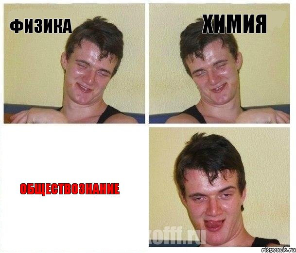 Физика Химия Обществознание, Комикс Не хочу (10 guy)