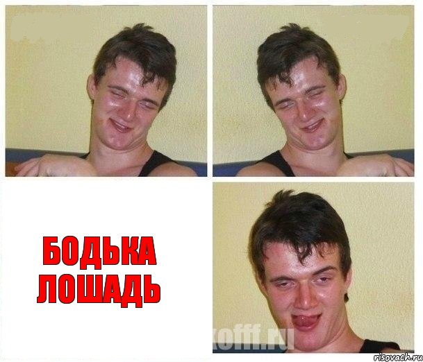   Бодька Лошадь, Комикс Не хочу (10 guy)