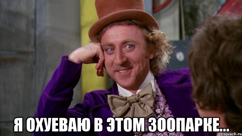  я охуеваю в этом зоопарке..., Мем Ну давай расскажи (Вилли Вонка)