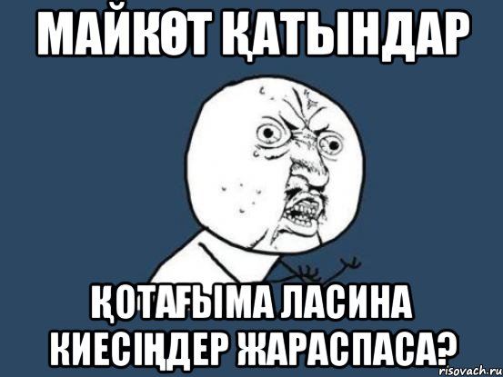 майкөт қатындар қотағыма ласина киесіңдер жараспаса?, Мем Ну почему