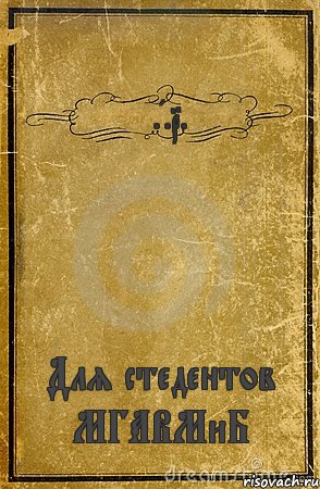 F.A.Q. Для стедентов МГАВМиБ, Комикс обложка книги