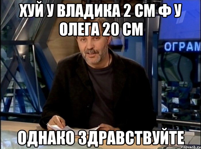 хуй у владика 2 см ф у олега 20 см однако здравствуйте, Мем Однако Здравствуйте