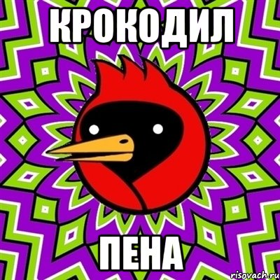 крокодил пена, Мем Омская птица