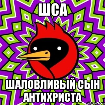 шса шаловливый сын антихриста, Мем Омская птица