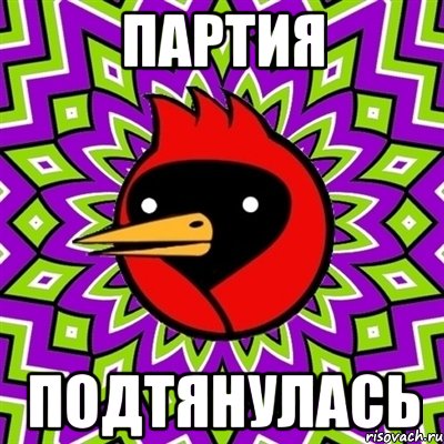 партия подтянулась, Мем Омская птица