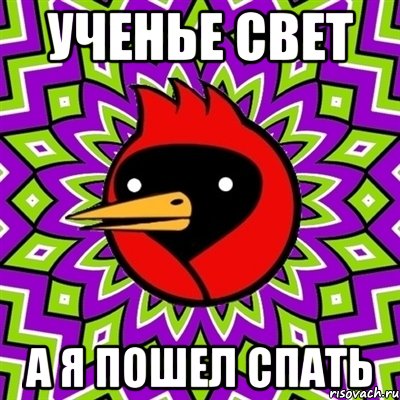 ученье свет а я пошел спать, Мем Омская птица