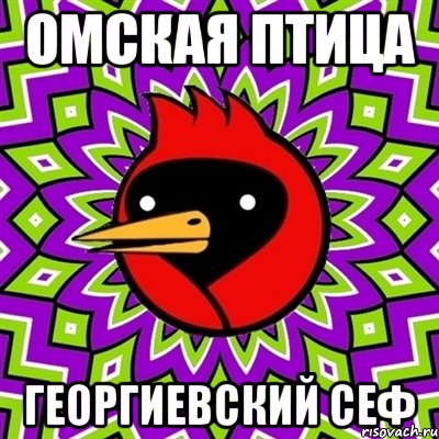 омская птица георгиевский сеф, Мем Омская птица