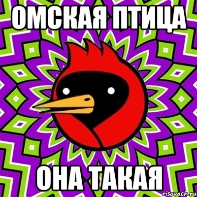 омская птица она такая, Мем Омская птица