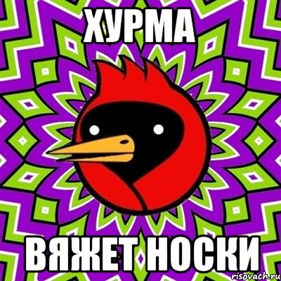 хурма вяжет носки, Мем Омская птица