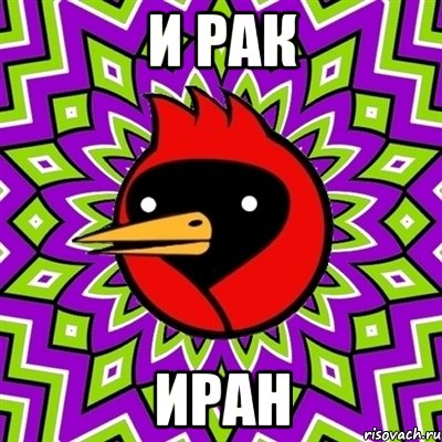 и рак иран, Мем Омская птица