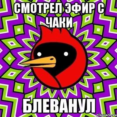 смотрел эфир с чаки блеванул, Мем Омская птица