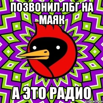 позвонил лбг на маяк а это радио, Мем Омская птица